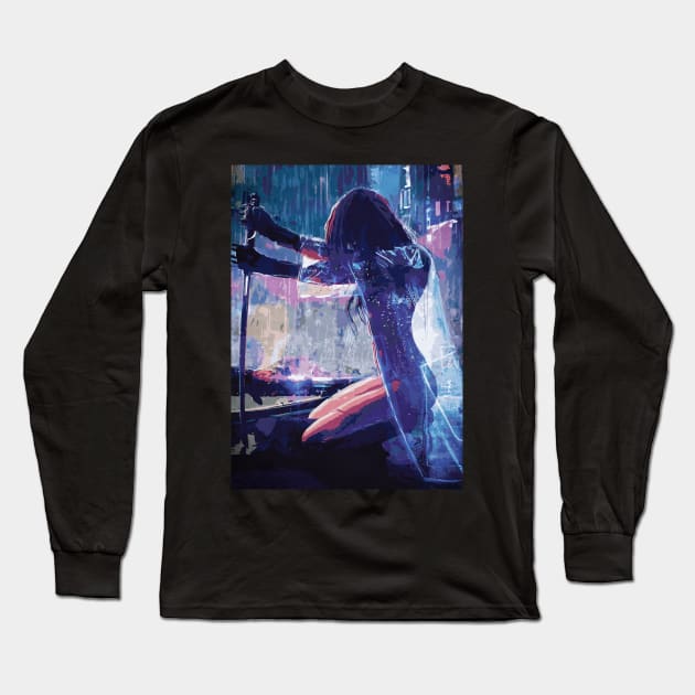 Cyberpunk Long Sleeve T-Shirt by Durro